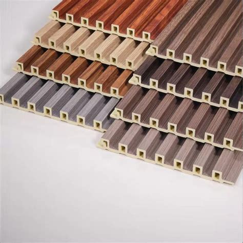 Eco Friendly Slat Laminated Wpc Wall Panel Board Wood Slats Wpc Pvc