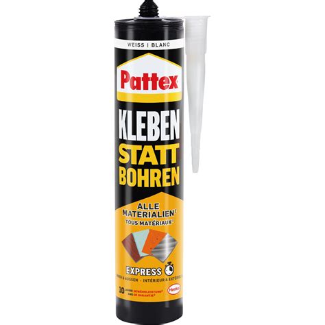 Pattex Montagekleber Kleben Statt Bohren Express G Kartusche Wei