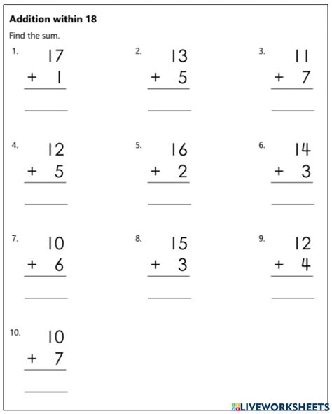 Missing Addend First Grade Addition Worksheets Worksheets Library