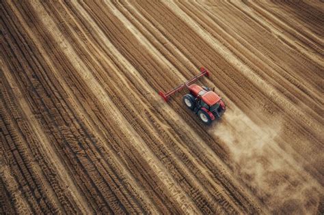 Aerial View Of A Corn Field During Harvest Season Premium Ai