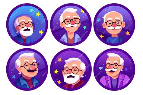 Premium Vector Fathers Day Sticker Set With A Father
