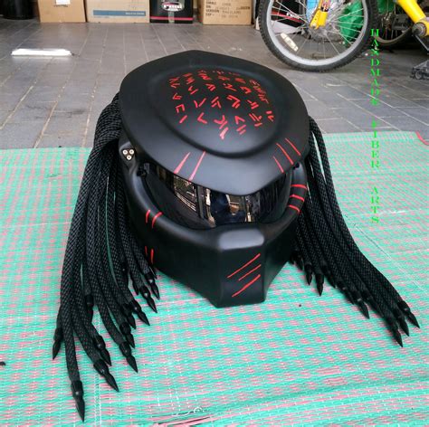 Black Custom Predator Full Face Motorcycle Helmet - Etsy