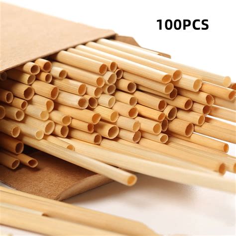 Casewin Natural Straws Cocktail Straws Eco Friendly Biodegradable