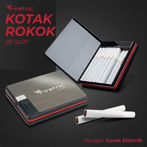 Firetric Kotak Rokok 20 Slot With Korek Elektrik Pyrotechnic JD YH051