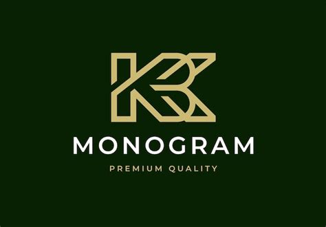 Premium Vector | Modern elegant luxury letter monogram initial kbk logo ...