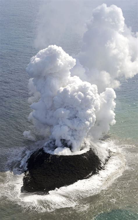 Underwater Volcanic Eruption Gives Birth To New Island Off Japan