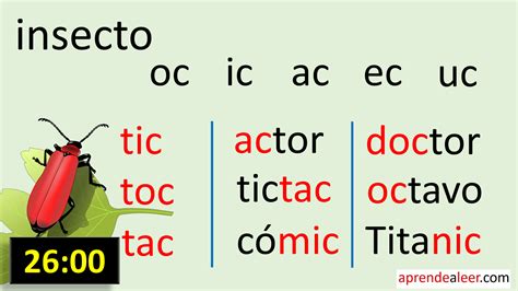 Sílabas Ac Ec Ic Oc Uc