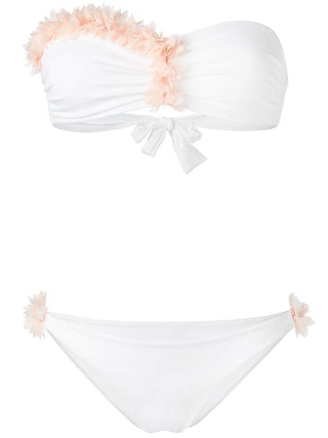 Larevêche Synthetic Dasha Bikini In White Lyst