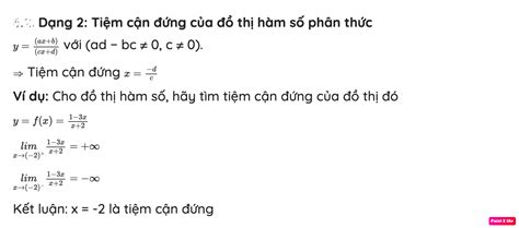 Tiệm cận đứng là gì | công thức, cách tìm, bài tập