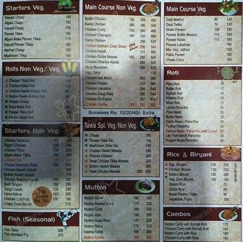 Menu At Shanus Chicken Planet Delhi