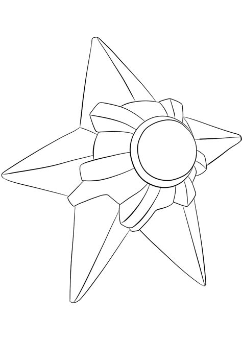 Staryu No120 Pokemon Generation I All Pokemon Coloring Pages