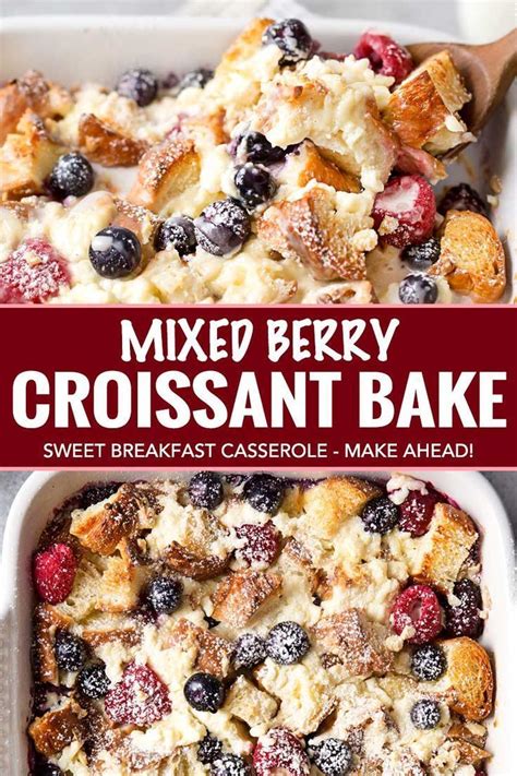 Sweet Croissant Breakfast Casserole Make Ahead The Chunky Chef Artofit