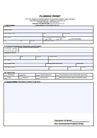 Sample Plumbing Scope Of Work In Pdf Ms Word