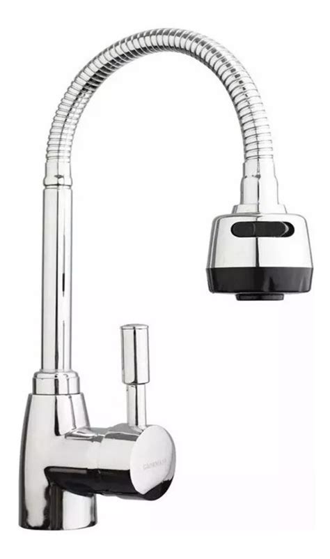 Cromax canilla monocomando cocina flexible 360º pico ducha moderna