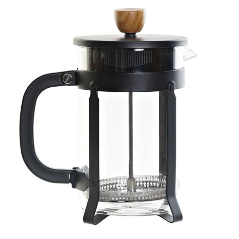 Cafetiere French Press Koffiezetter Zwart Met Inox 800 Ml Cafetiere