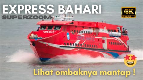 Kapal Cepat Express Bahari 2E Menerjang Ombak Di Teluk Manado YouTube