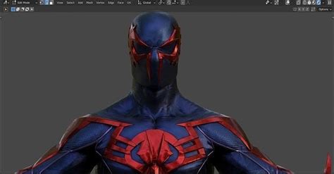 Spider Man 2099 Miguel OHara 3D Model Animated Rigged CGTrader