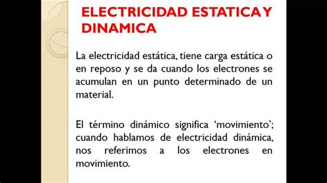 En Qu Se Diferencia La Electricidad Est Tica De La Din Mica