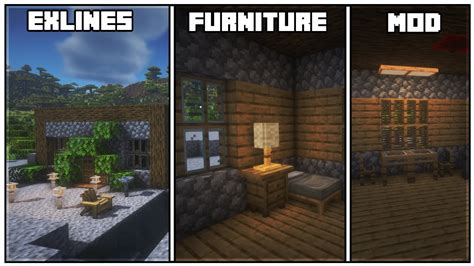 Minecraft 1201 Exlines Furniture Mod Showcase Youtube