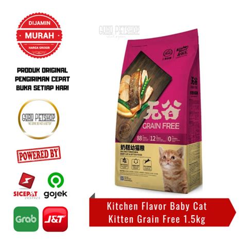 Jual Kitchen Flavor Grain Free Baby Cat Kitten Kg Kitchen Flavor