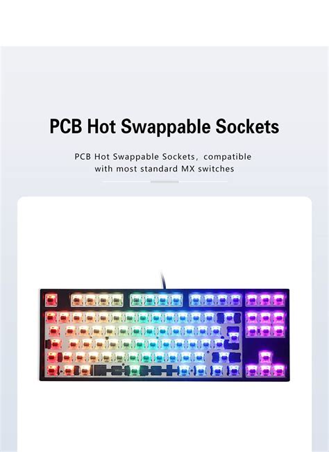 Bm Iso Bm Rgb Rgb Hot Swappable Custom Mechanical Keyboard Pcb Programmed Rgb Switch