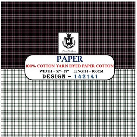 Cotton Shirting Fabric At ₹ 125meter In New Delhi Id 2855625720355