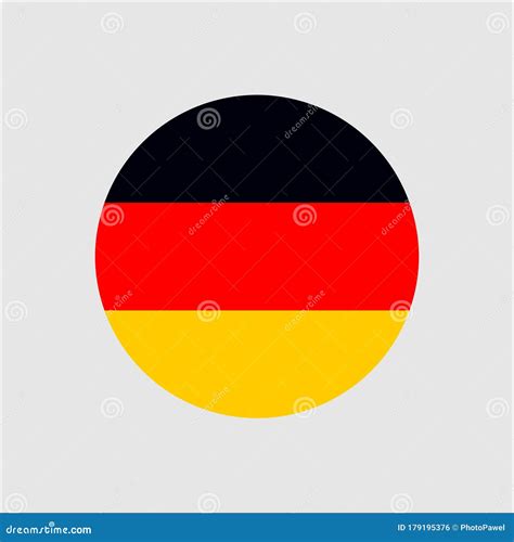 Germany Circle Button Flag. National Symbol Icon Stock Vector ...