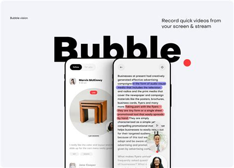 The Bubble App :: Behance