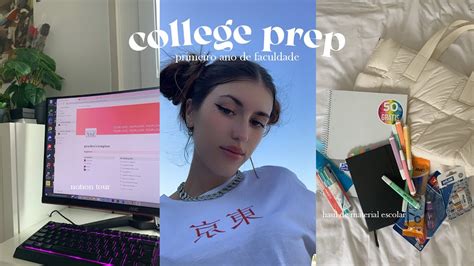 College Prep Haul De Material Escolar Notion Tour Youtube