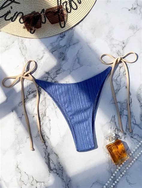 Tie Side Bikini Bottom SHEIN USA
