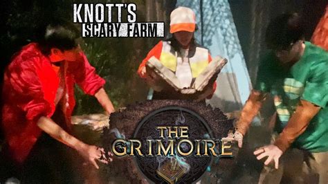 The Grimoire New Haunted Maze At Knott S Scary Farm Youtube