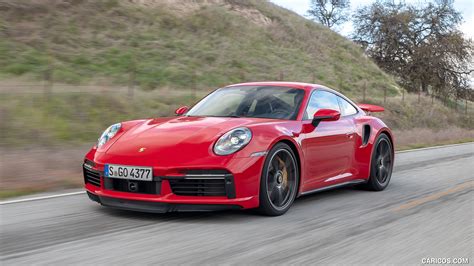 Porsche 911 Turbo S | 2021MY Coupe (Color: Guards Red) | Front Three ...