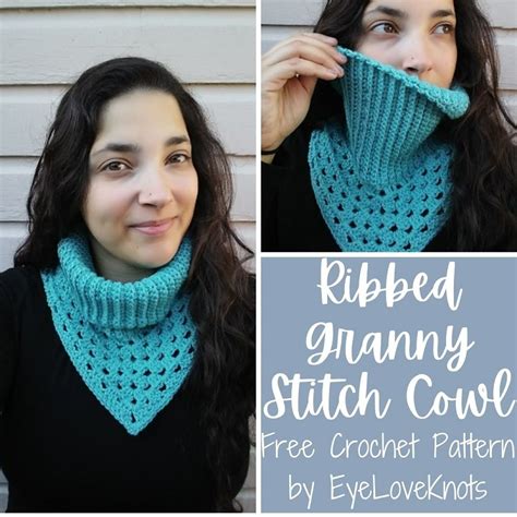 Ribbed Granny Stitch Cowl Free Crochet Pattern Artofit