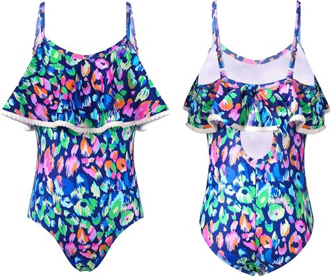 TTAO Mädchen Badeanzug Tankini für Kinder Träger Strandbikini Sommer