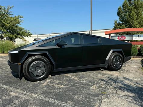 Core Wheels On Black Ppf Wrapped Cybertruck Tesla Cybertruck Forum