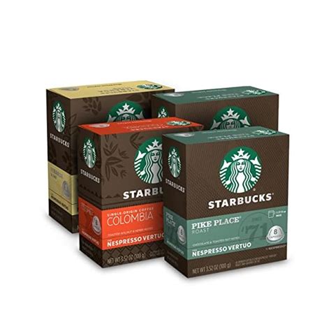Starbucks By Nespresso Blonde Medium Roast Variety Pack Coffee Count Single Serve Capsules