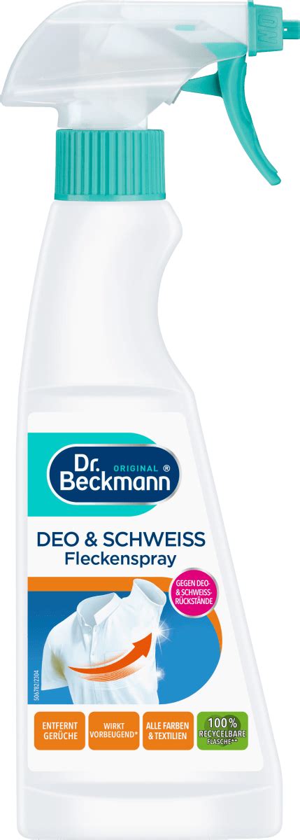 Dr Beckmann Fleckenspray Deo Schweiß 250 ml dm at