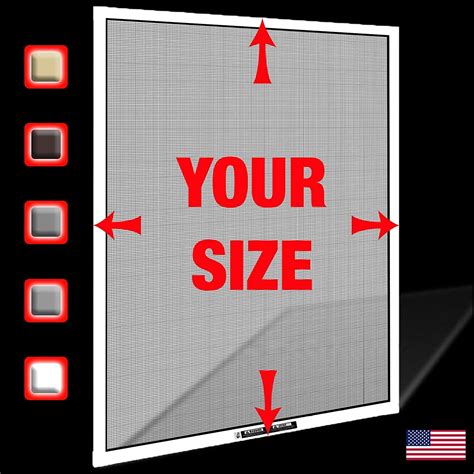 Amazon.com: Window Screens Pre-Framed, Ready to Hang - Home Replacement