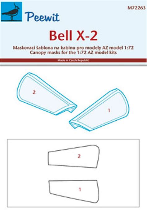 Canopy Mask For Bell X 2 AZ Model Peewit 72263