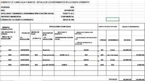 Libro Caja Y Bancos Otros