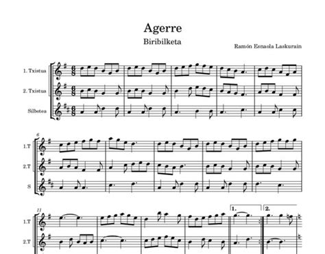 Agerre Partitura Partiturak Eus