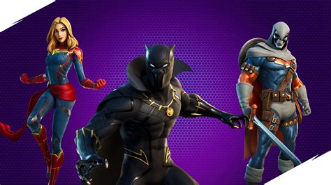 Black Panther Capitana Marvel Y Taskmaster Llegaron A Fortnite