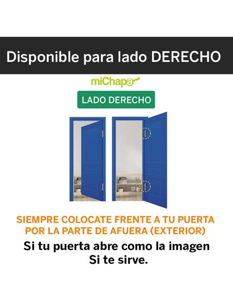 Cerradura De Sobreponer Instafacil Derecha Negra Soprano