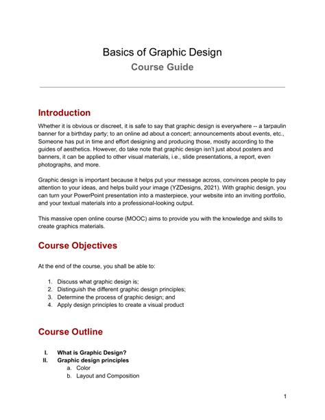 Graphic Design Basics Course Guide Bfaf888380be666a5070569a20633305