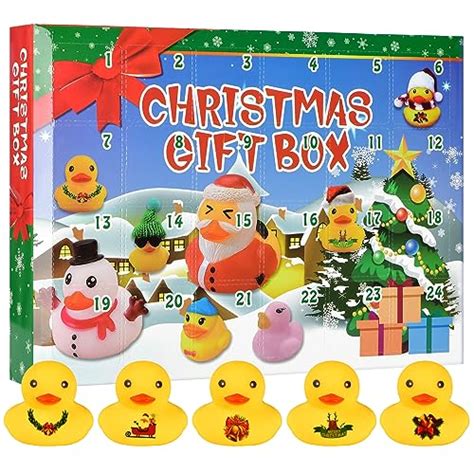 Christmas Rubber Duck Advent Calendar Days Rubber Ducks Bath