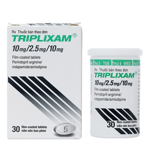 Triplixam 10mg 2 5mg 10mg điều trị tăng huyết áp