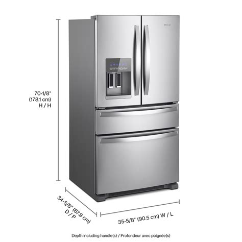 Whirlpool Wrx735sdhz 36 Inch Wide French Door Refrigerator 25 Cu Ft Schenck Furniture