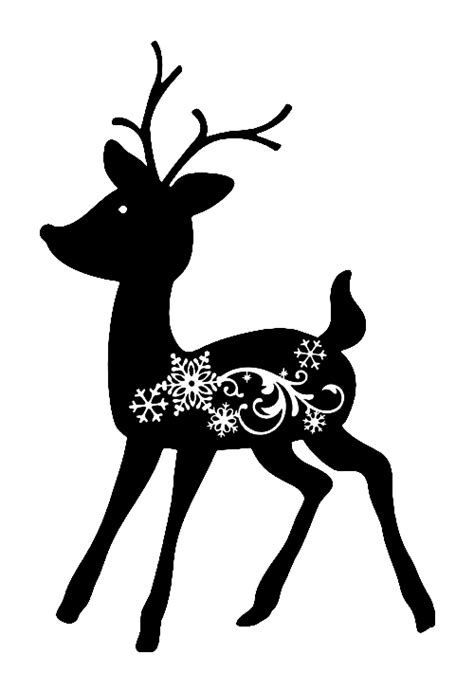 6 Reindeer Svg Bundle Reindeer Silhouette Png Vector Commercial Use