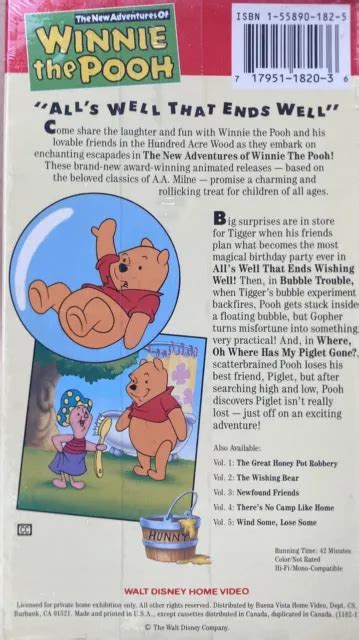 THE NEW ADVENTURES Of Winnie The Pooh Vol 6 Alls Well That Ends Well