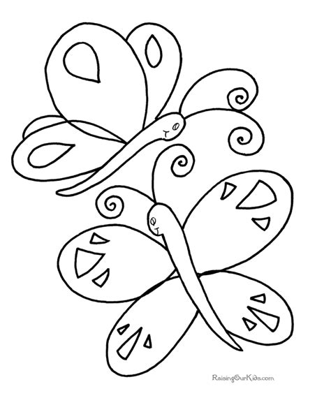 Free Butterfly Coloring Sheet